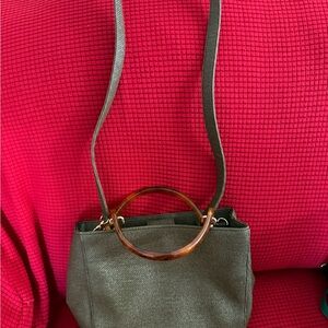 Elegant brown Handbag with Brown Accents